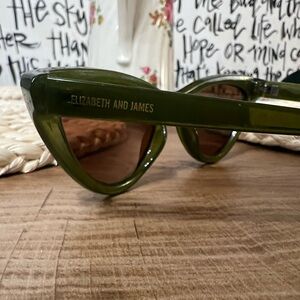 Green Cateye Sunglasses